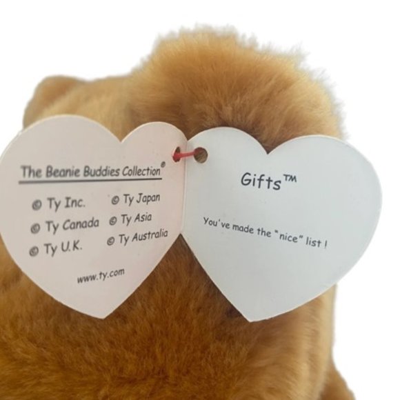 TY Gifts Buddy Brown Bear Holiday Present Stuffed Animal - Picture 3 of 3